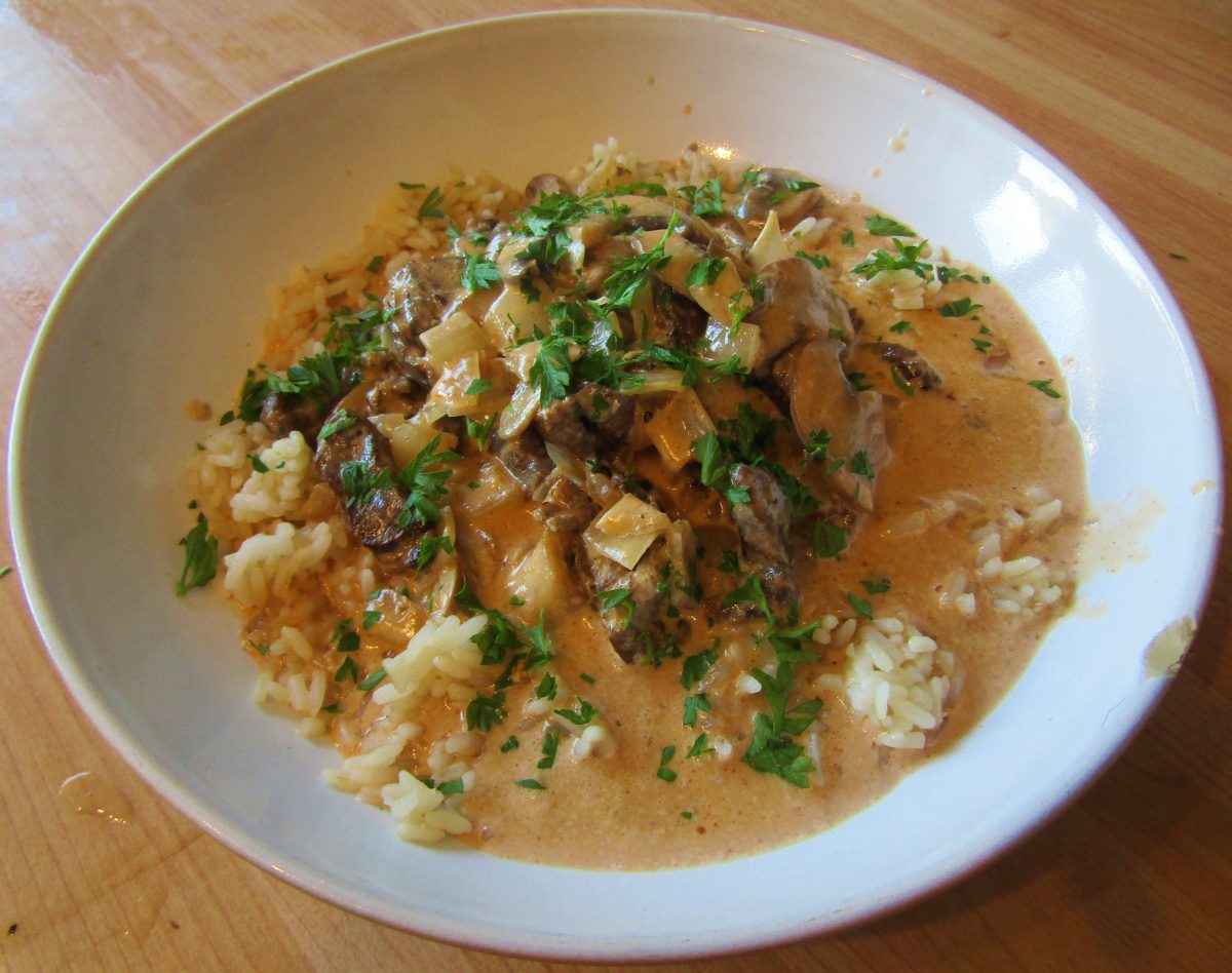 Beef Stroganoff