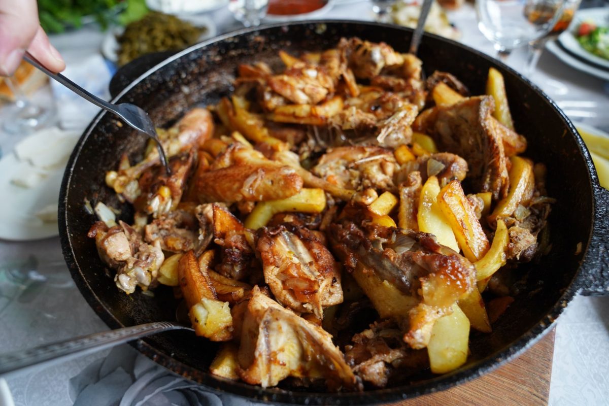 Skillet Chicken & Fluffy Drop Dumplings
