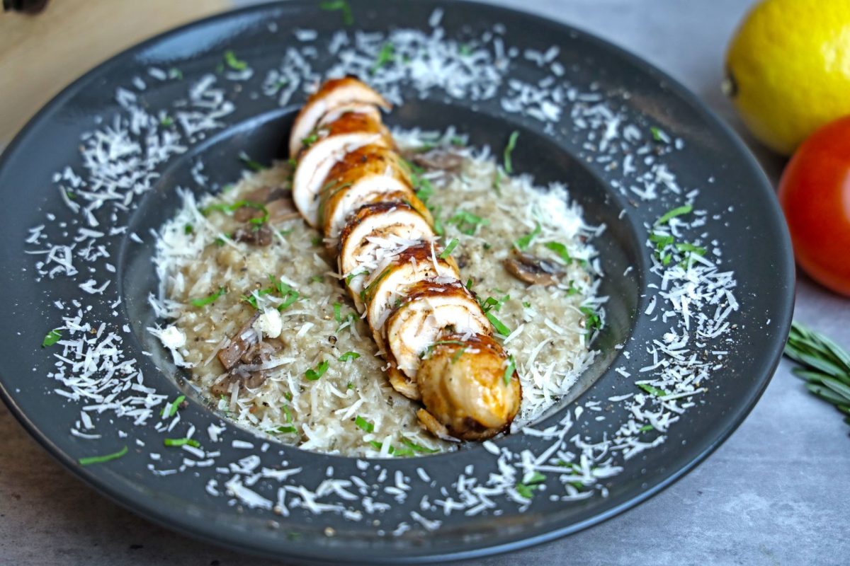 Creamy Mushroom Risotto for Two